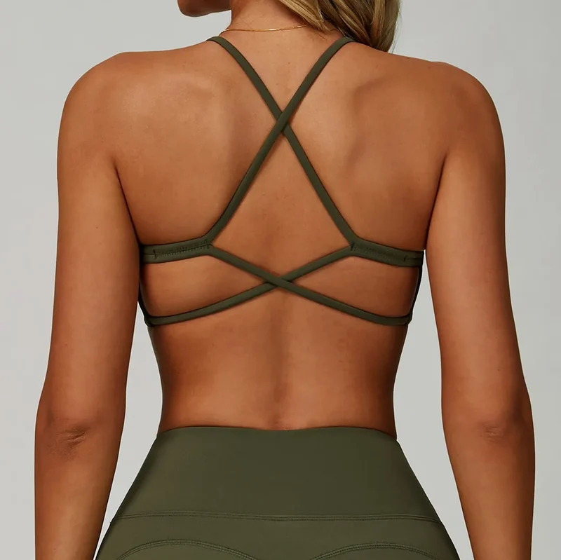 SPARK Cross Back High Strength Fitness Running Sports Bra ZC3091