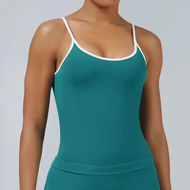 SPARK Seamless Tight Color Block Sports Tank Top RXW3006