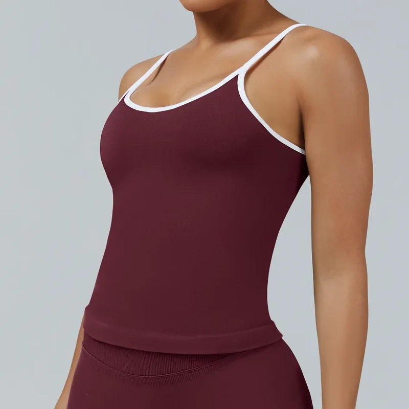 SPARK Seamless Tight Color Block Sports Tank Top RXW3006