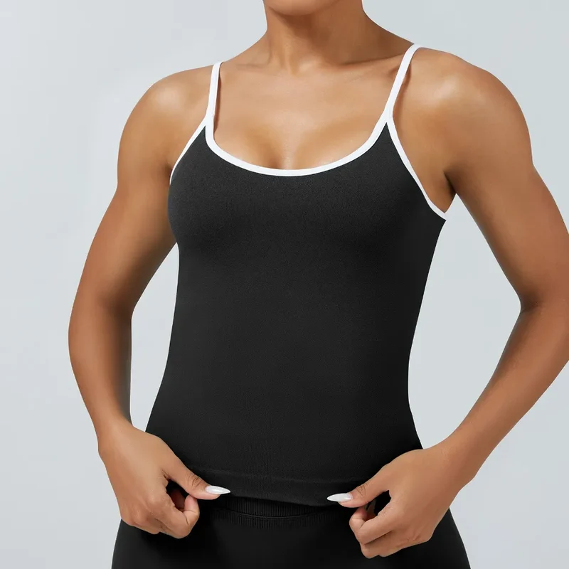 SPARK Seamless Tight Color Block Sports Tank Top RXW3006