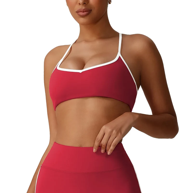 SPARK Shockproof Gathered High Elastic Sports Yoga Bra YG2535