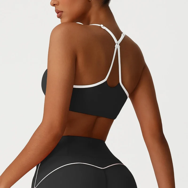 SPARK Shockproof Gathered High Elastic Sports Yoga Bra YG2535