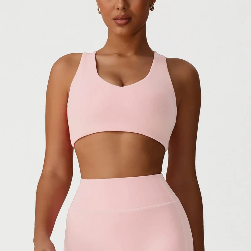 SPARK Cross Back Heart Shape Beautiful Sports Bra YG2526