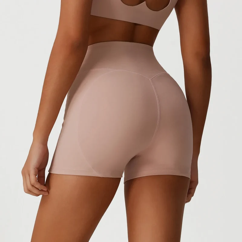 SPARK Peach Hip-Lifting Sports Shorts For Women YG2526
