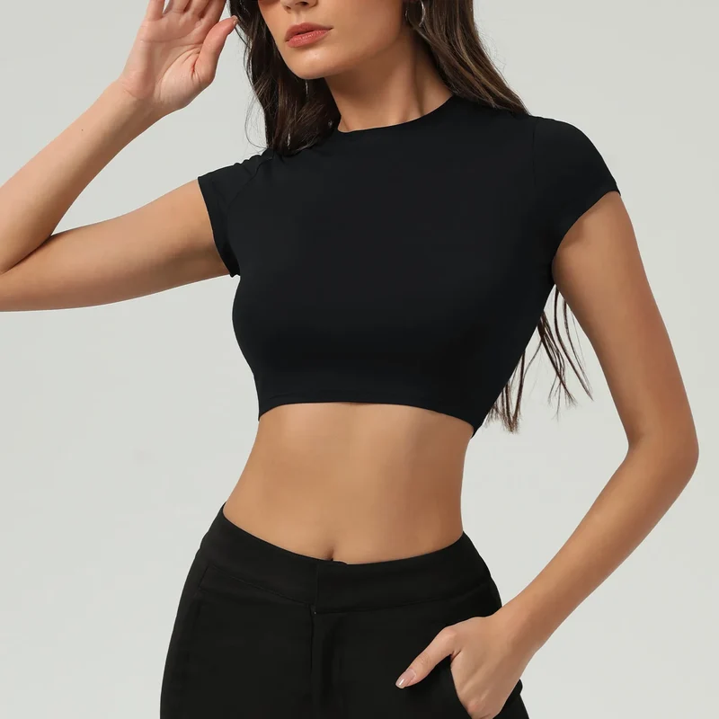 SPARK Tight-Fitting Yoga T-shirt Casual Top YG2517