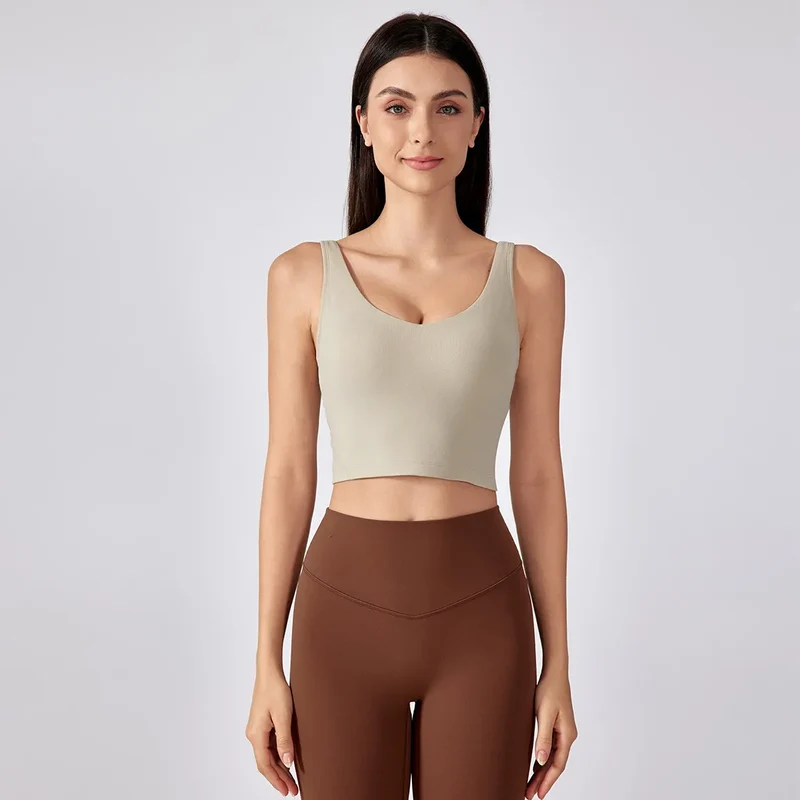 SPARK Angola Red Padded Yoga Tank Tops DQ2054