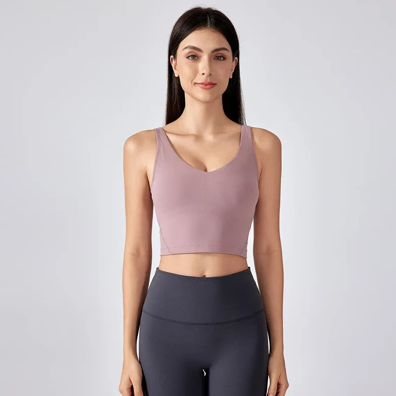 SPARK Angola Red Padded Yoga Tank Tops DQ2054