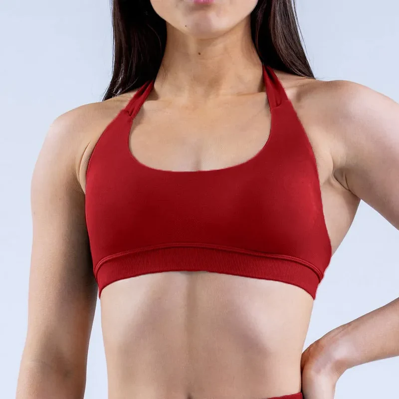 SPARK Seamless Halter Padded Sports Bra OD4196