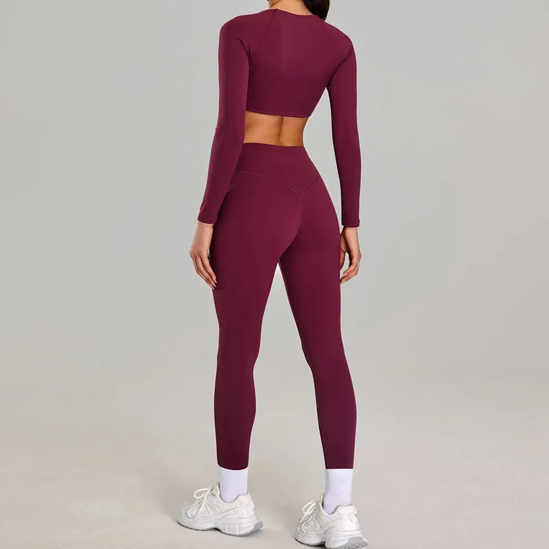 SPARK Twist Deep V Workout Cropped T Shirt Top YJ0223