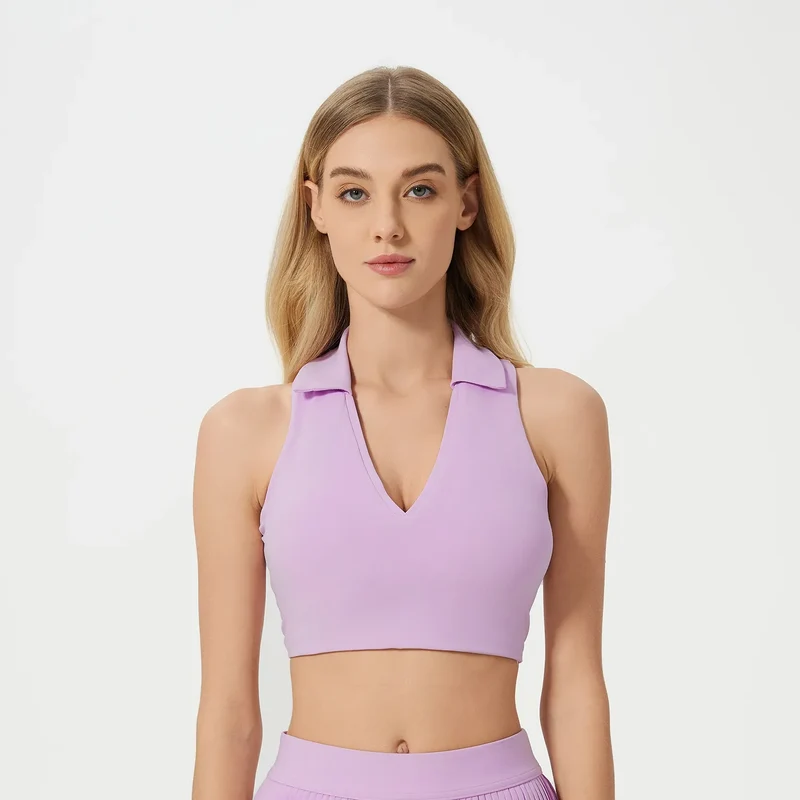 SPARK Polo V Neck Active Tank Top DQ25009