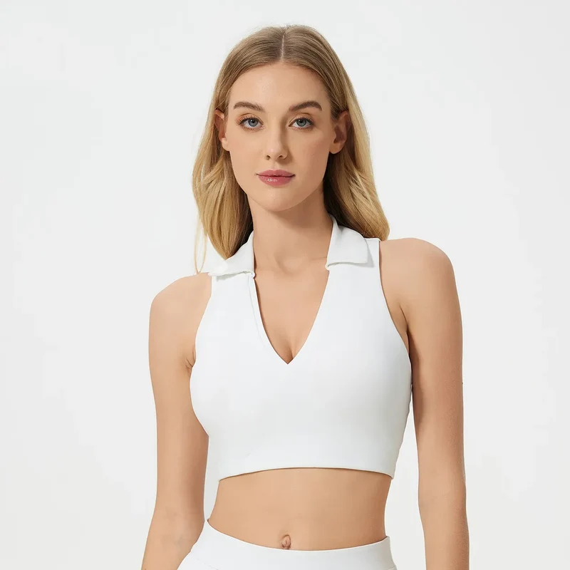 SPARK Polo V Neck Active Tank Top DQ25009
