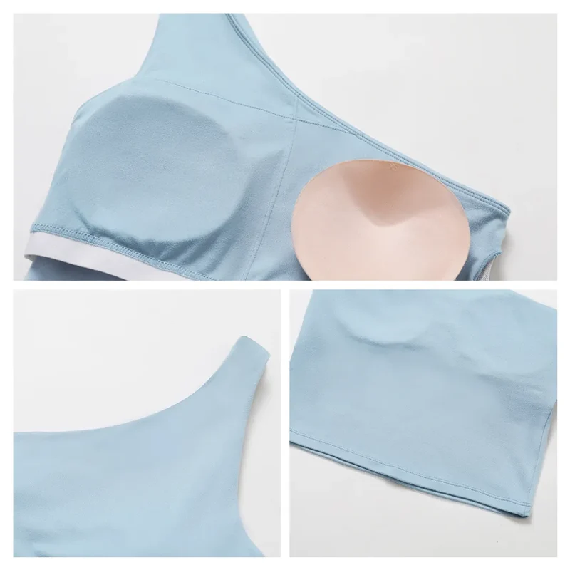 SPARK One-shoulder Twisted Yoga Tank Top ZC9152