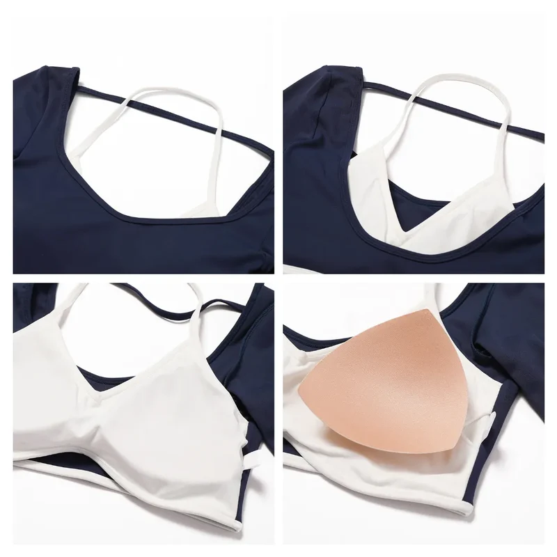 SPARK Workout Crop Top with with Built in Bra ZC8605