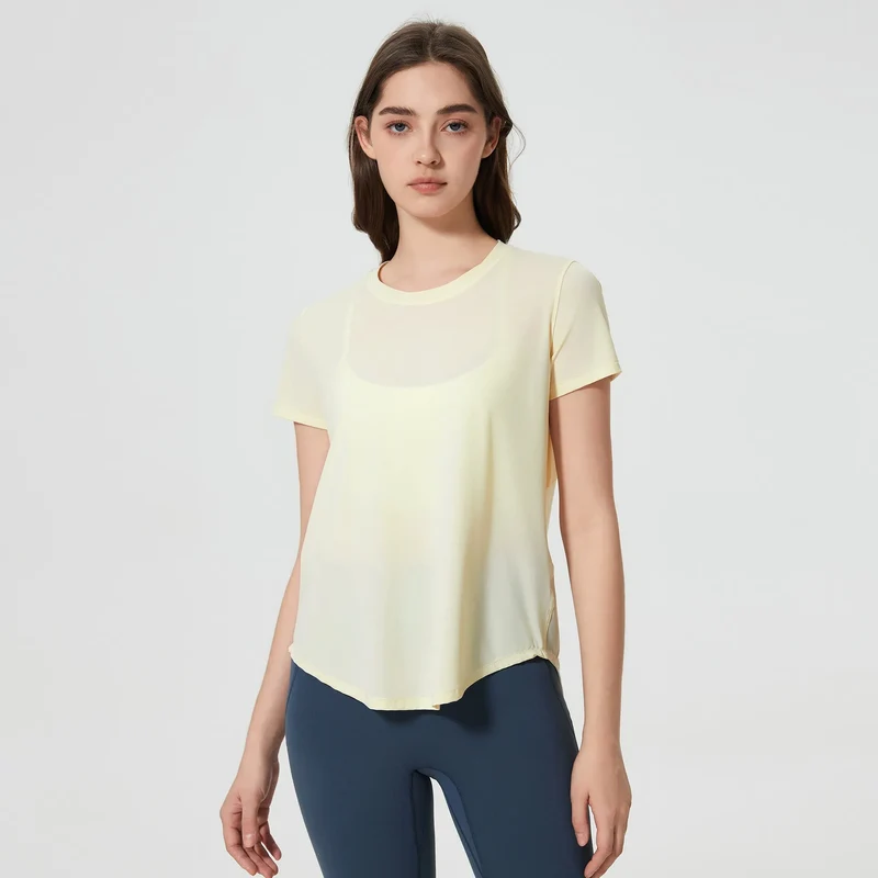SPARK Yoga Short Sleeve Top with Mesh Back DQ25039