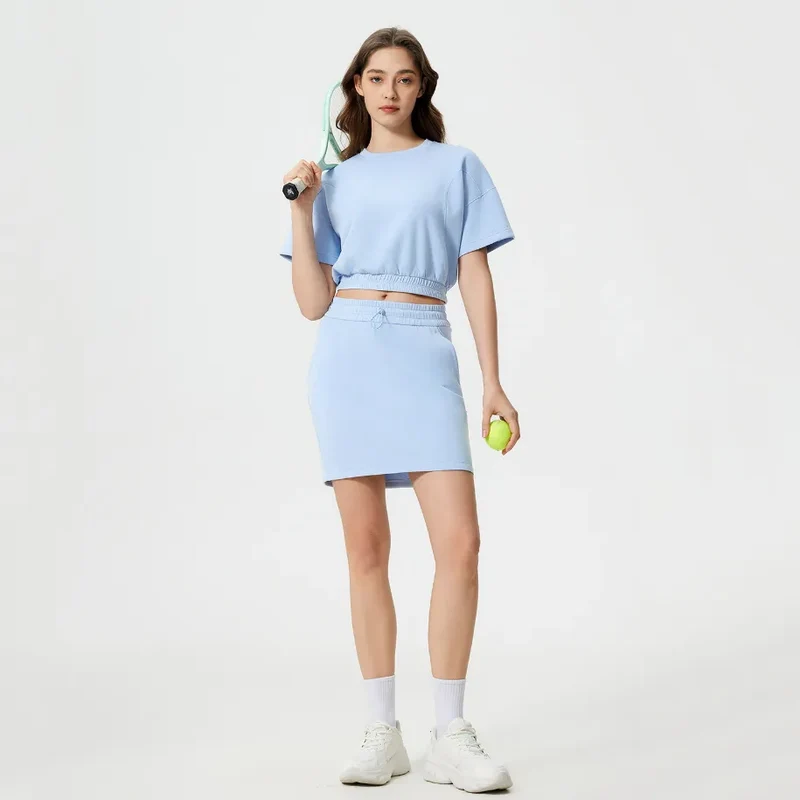 SPARK Leisure Short Sleeve Cropped Top DQ25025