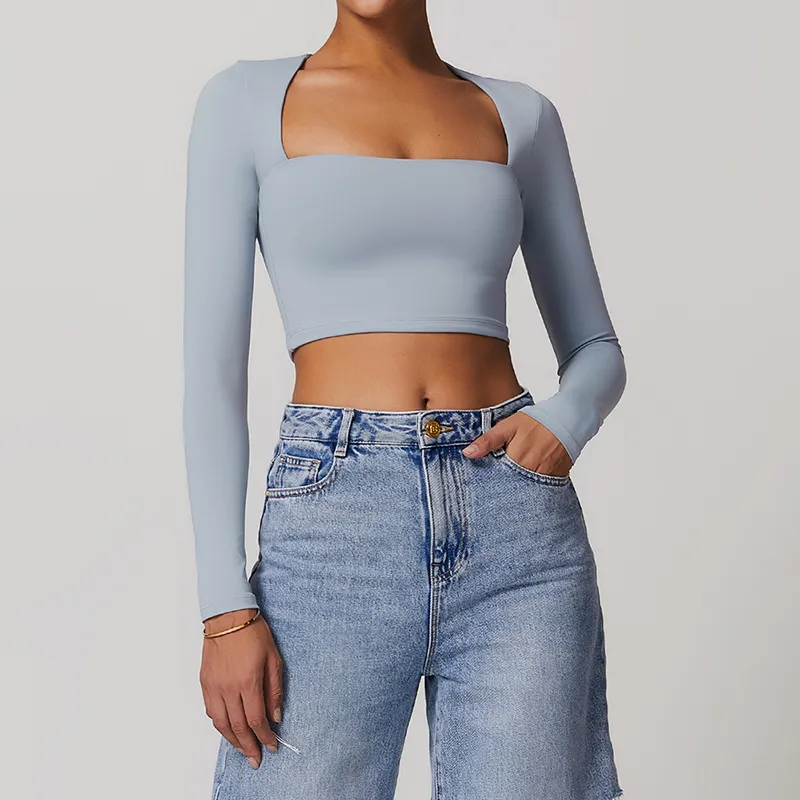SPARK Long Sleeve Yoga Crop Top ZC8662