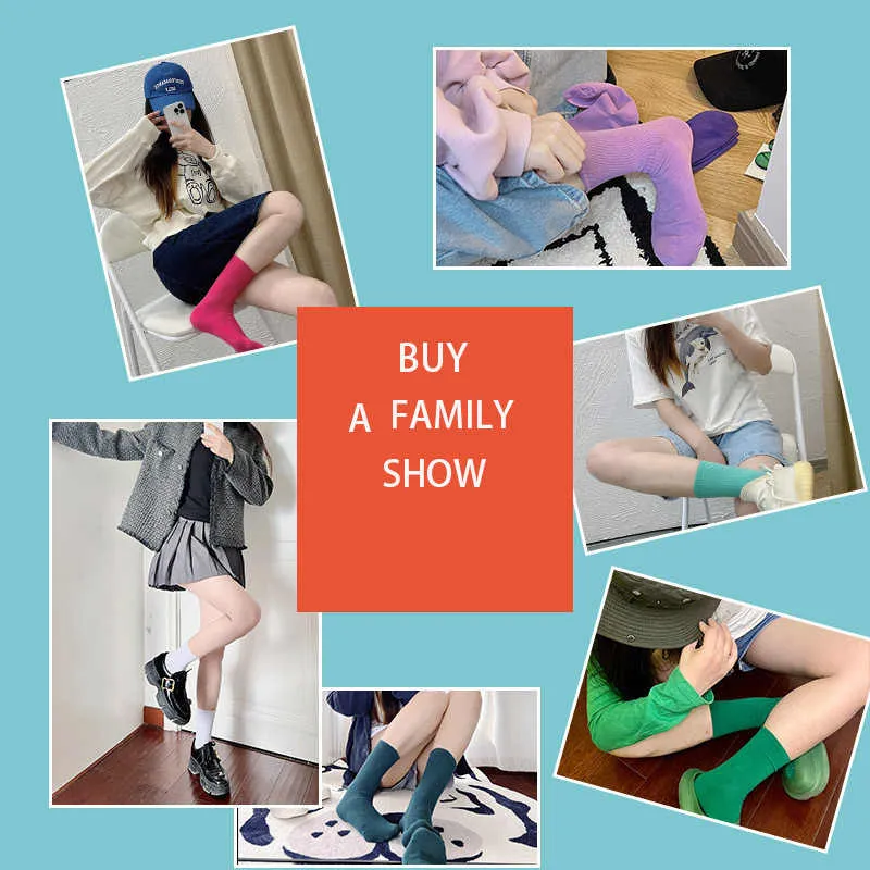 Free shipping【3-Pair Set】SPARK Spring And Autumn Thin Candy Color Stockings