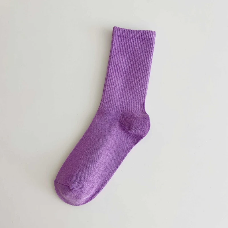 Free shipping【3-Pair Set】SPARK Spring And Autumn Thin Candy Color Stockings