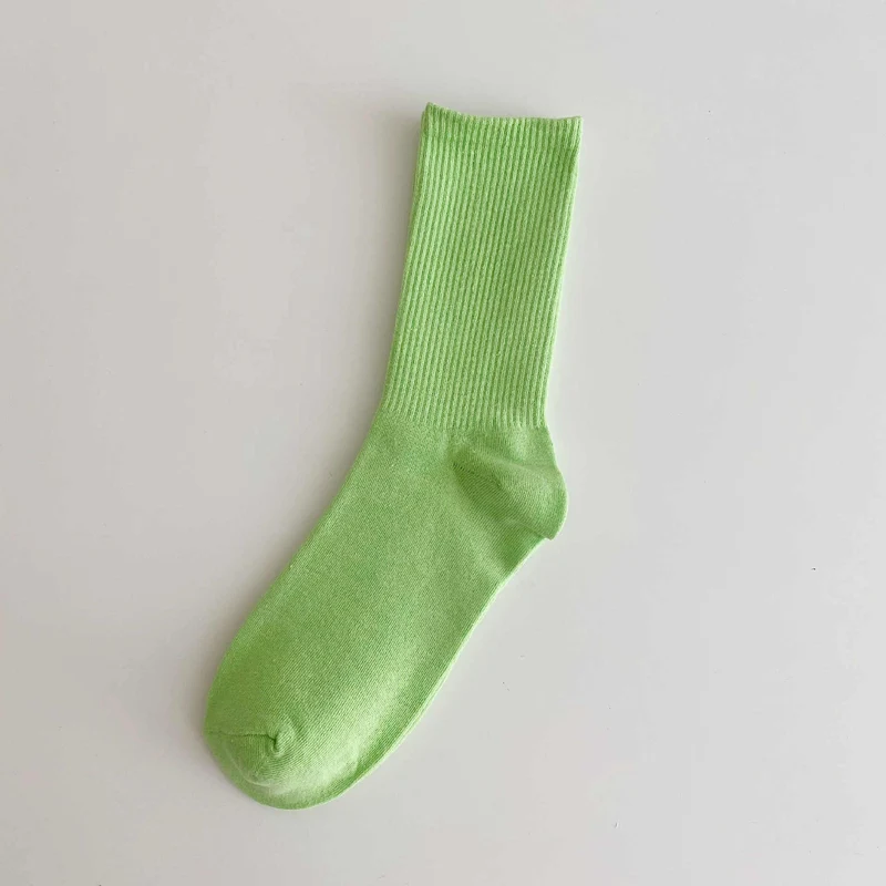 Free shipping【3-Pair Set】SPARK Spring And Autumn Thin Candy Color Stockings