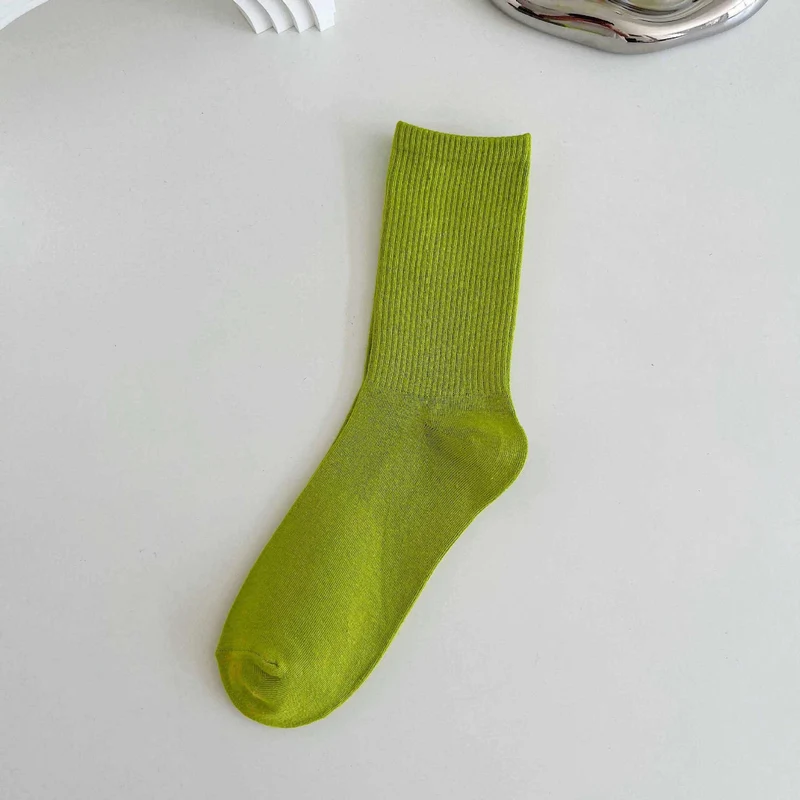 Free shipping【3-Pair Set】SPARK Spring And Autumn Thin Candy Color Stockings