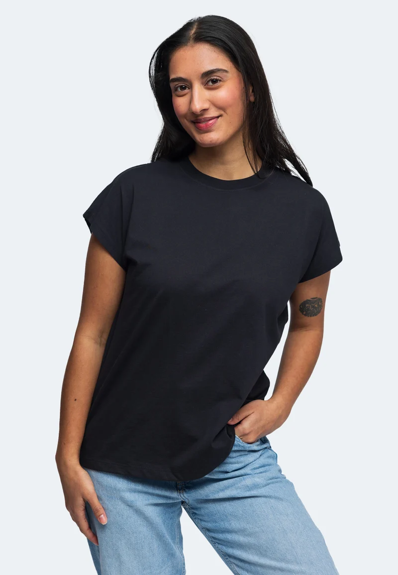 Lady Lola Damen T-Shirt mit angeschnittenen Ärmeln