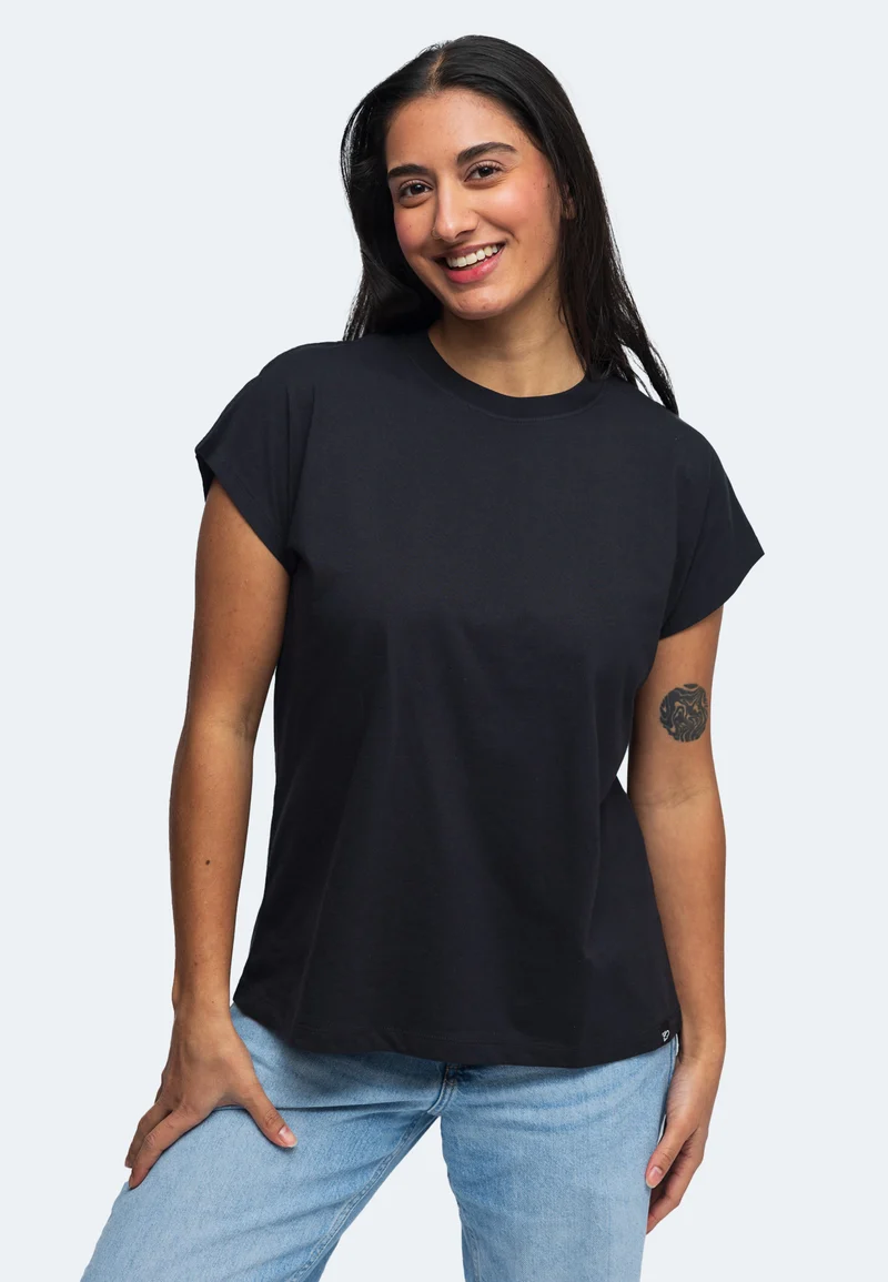 Lady Lola Damen T-Shirt mit angeschnittenen Ärmeln