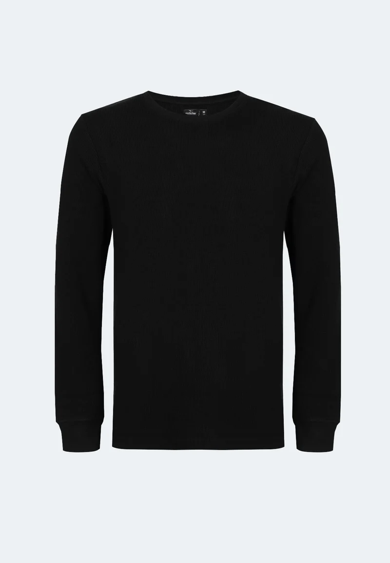 Herren Longsleeve Strickpullover Manuel