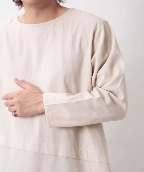 Haut oversize en coton à chevrons pour homme