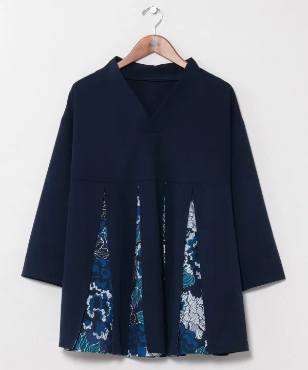 Hakkake Floral Moderne Kimono Comme Pull