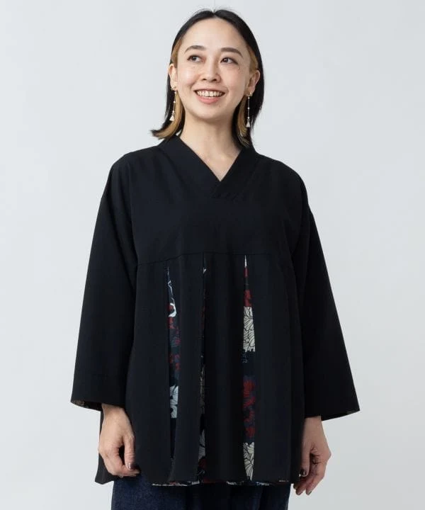 Hakkake Floral Moderne Kimono Comme Pull