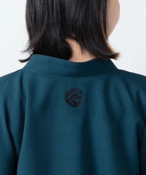 Blouse style kimono avec broderie Sharemon