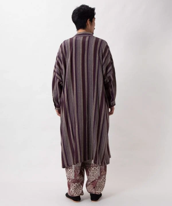 Chemise longue unisexe en coton tissé