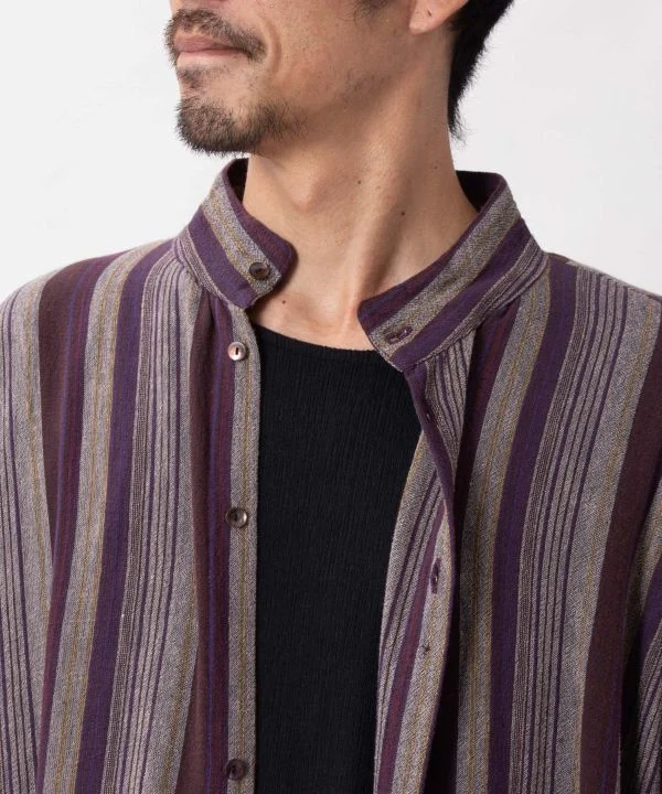 Chemise longue unisexe en coton tissé