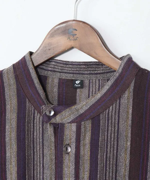 Chemise Kurta en coton tissé pour homme