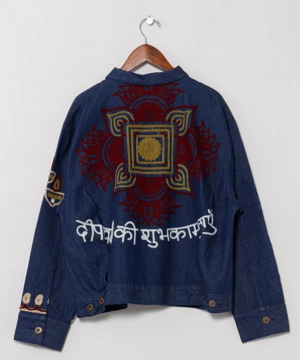 Chemise en jean brodée Ari
