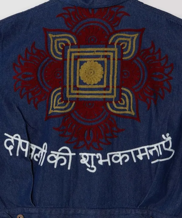 Chemise en jean brodée Ari