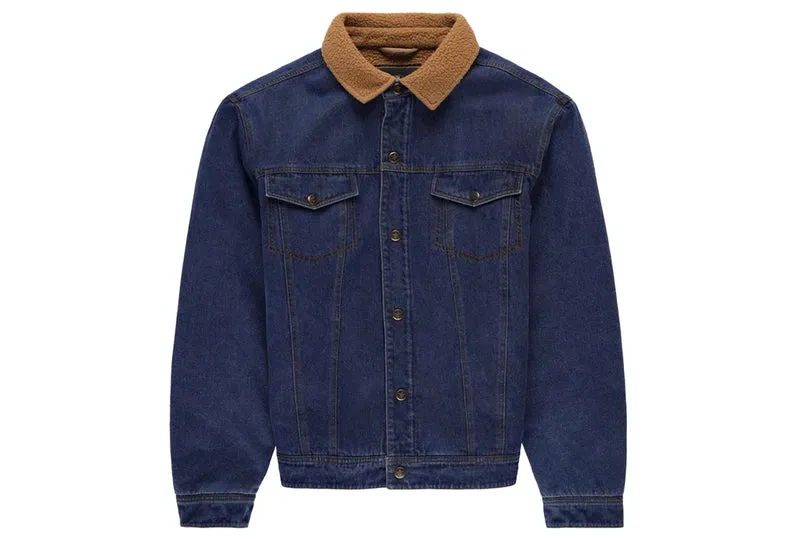 MANTEAU DE JEANS COL EN SHERPA HOMMES