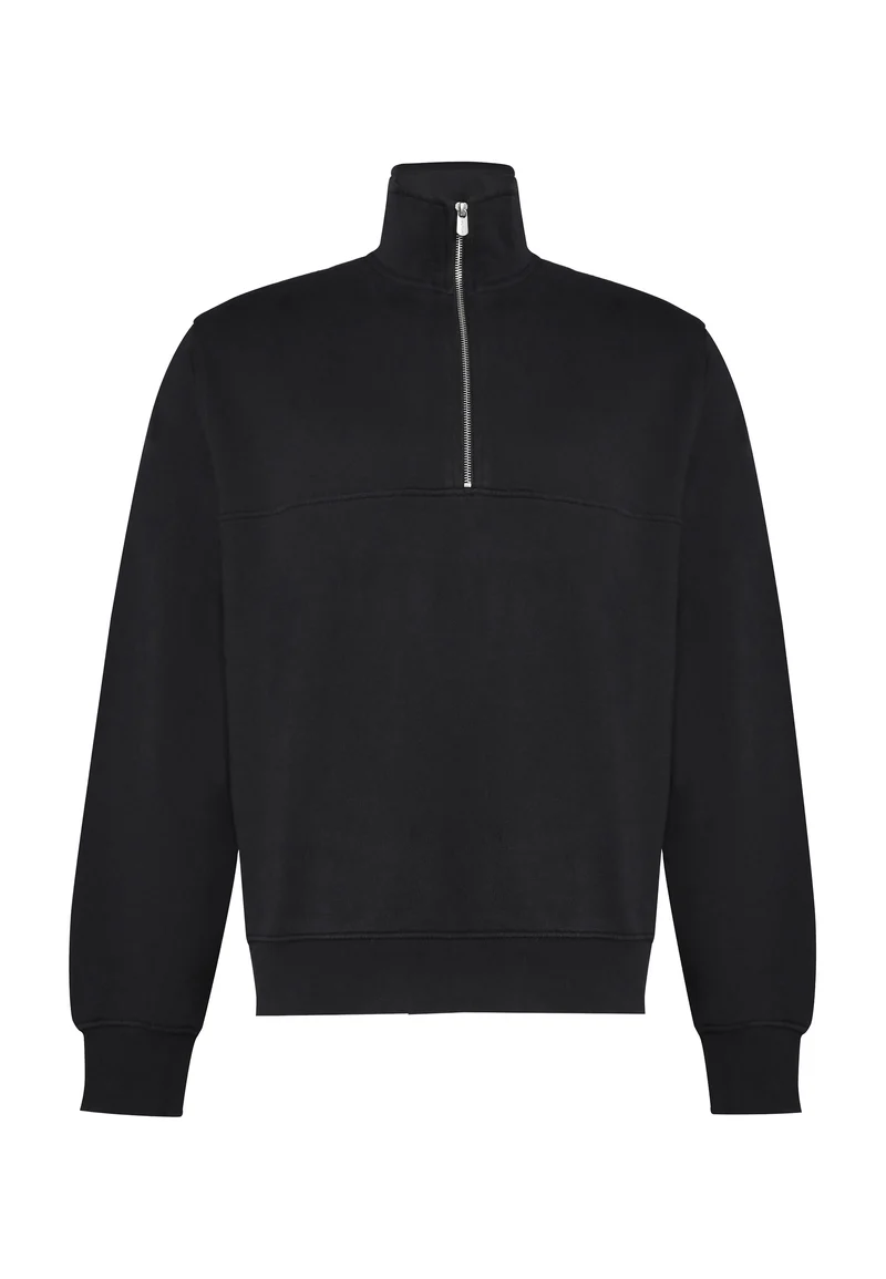 1002 Oxford – Half-Zip Sweatshirt mit Stehkragen