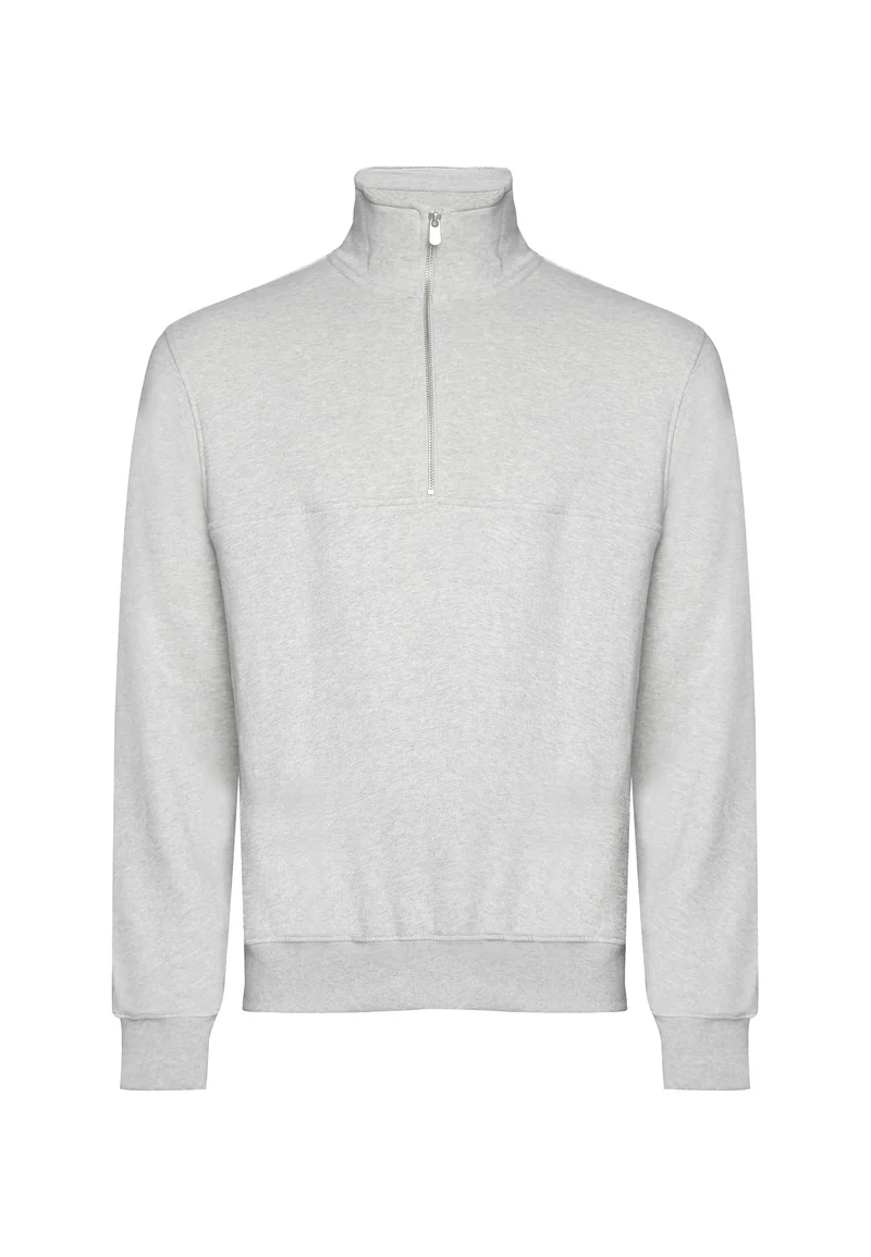 1002 Oxford – Half-Zip Sweatshirt mit Stehkragen