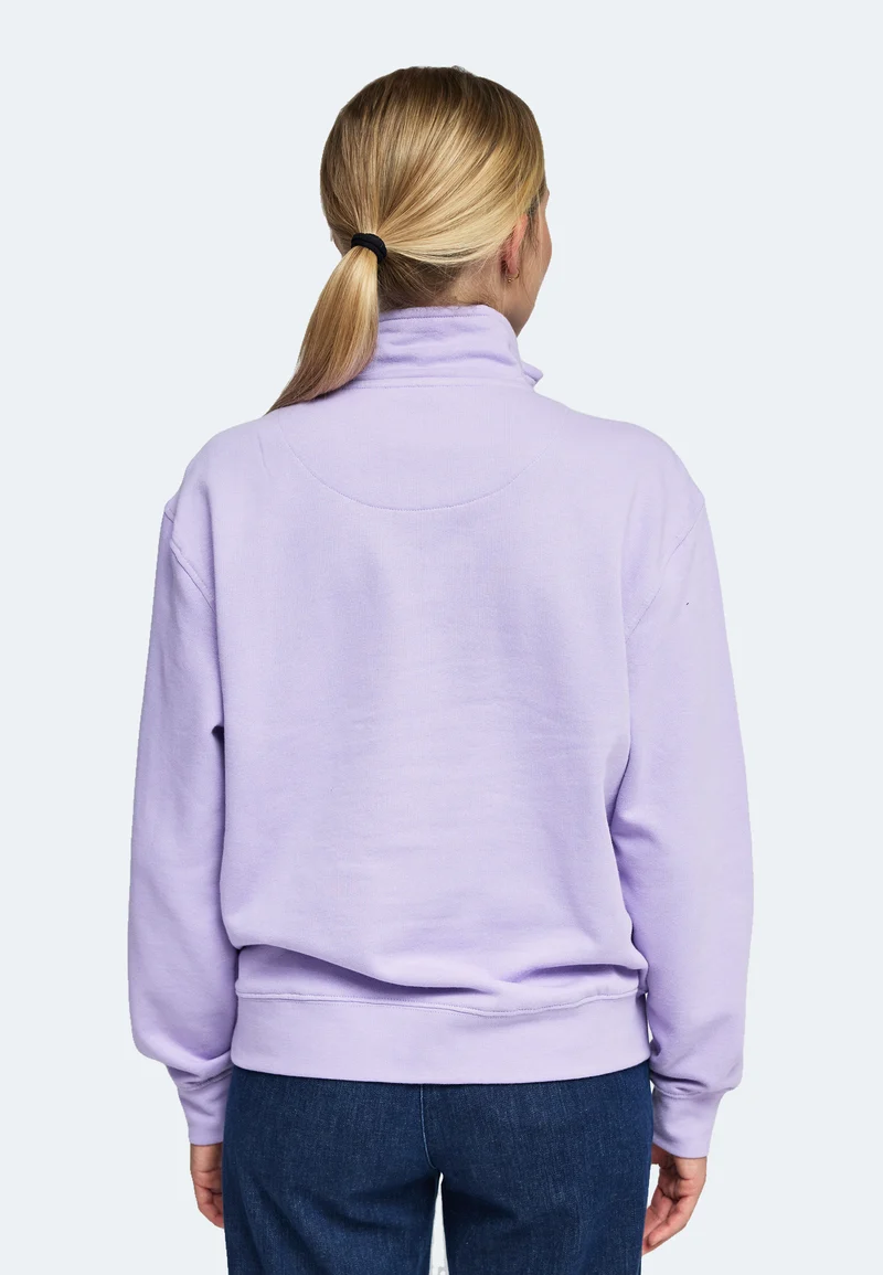 1001 Manchester – Half-Zip Sweatshirt Damen mit Stehkragen