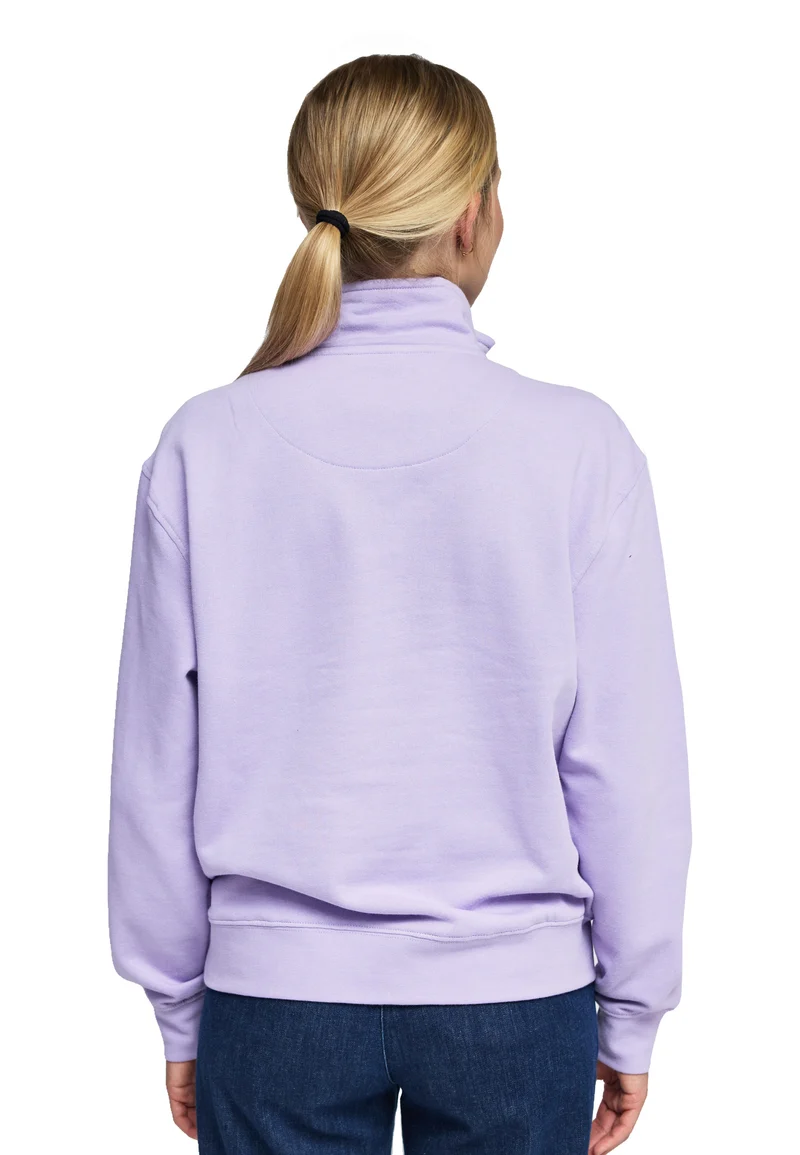 1001 Manchester – Half-Zip Sweatshirt Damen mit Stehkragen