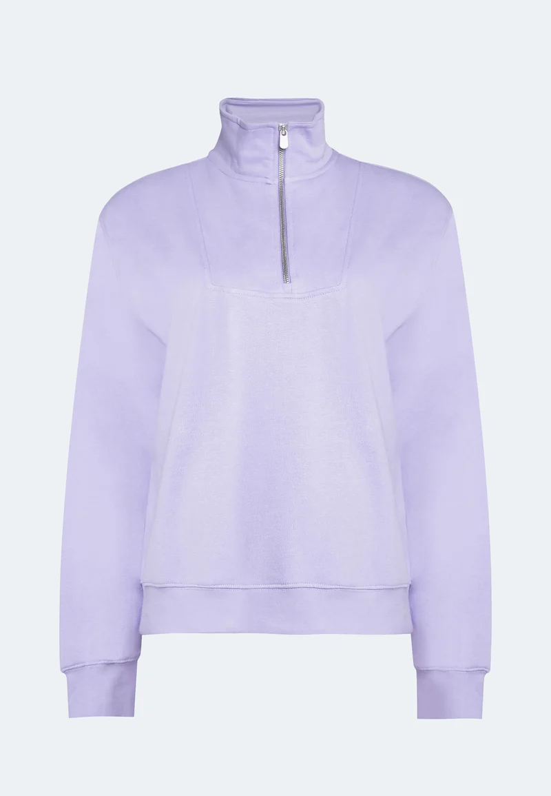 1001 Manchester – Half-Zip Sweatshirt Damen mit Stehkragen