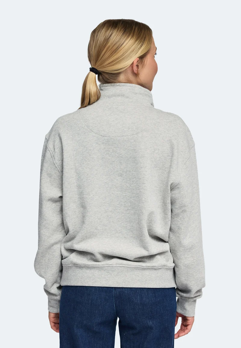 1001 Manchester – Half-Zip Sweatshirt Damen mit Stehkragen
