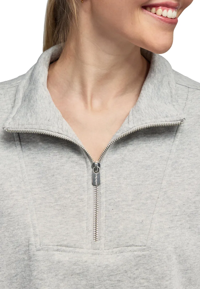 1001 Manchester – Half-Zip Sweatshirt Damen mit Stehkragen