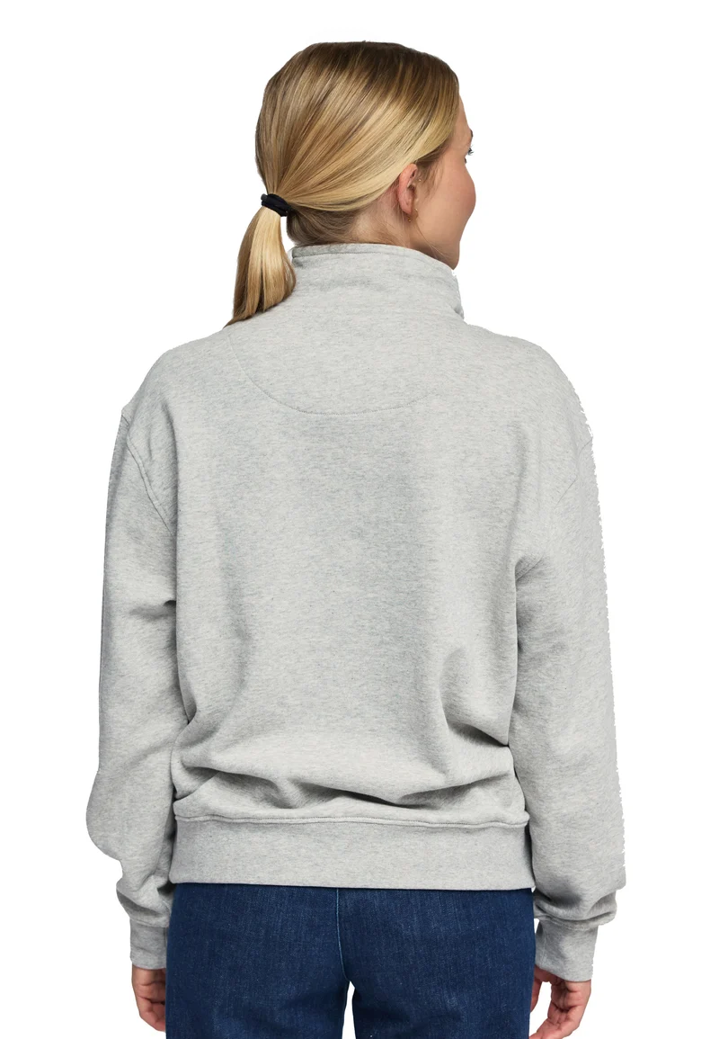 1001 Manchester – Half-Zip Sweatshirt Damen mit Stehkragen