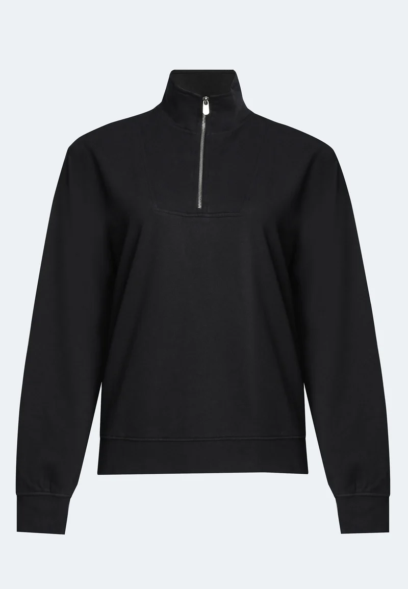 1001 Manchester – Half-Zip Sweatshirt Damen mit Stehkragen