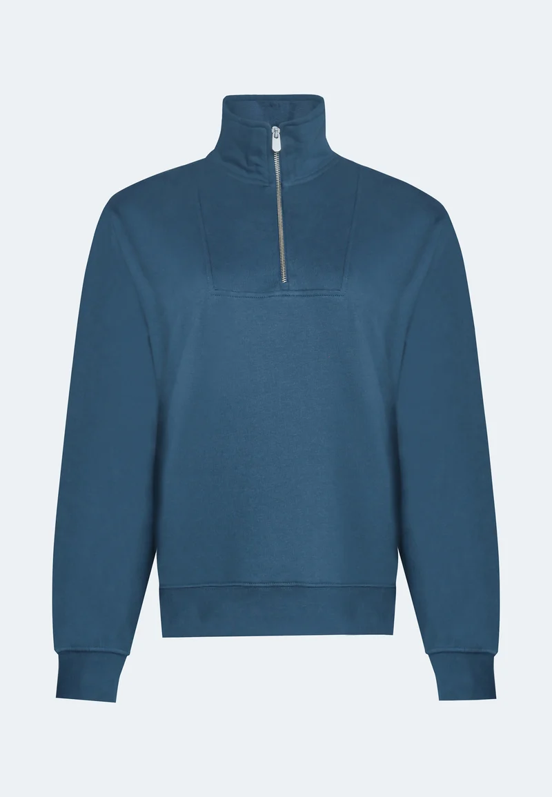 1001 Manchester – Half-Zip Sweatshirt Damen mit Stehkragen