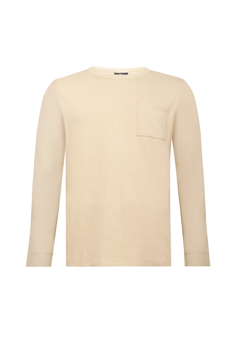 1026 Simon – Longsleeve Waffle Pocket Shirt Herren