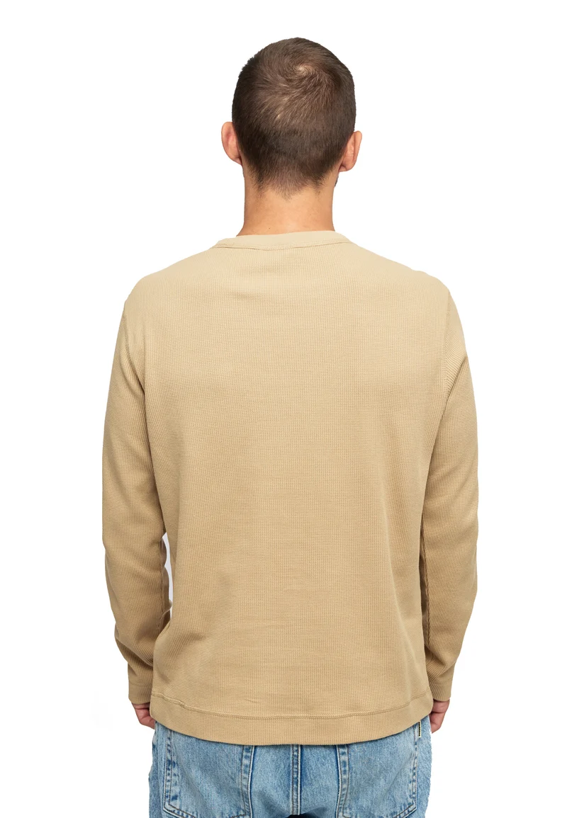 1026 Simon – Longsleeve Waffle Pocket Shirt Herren