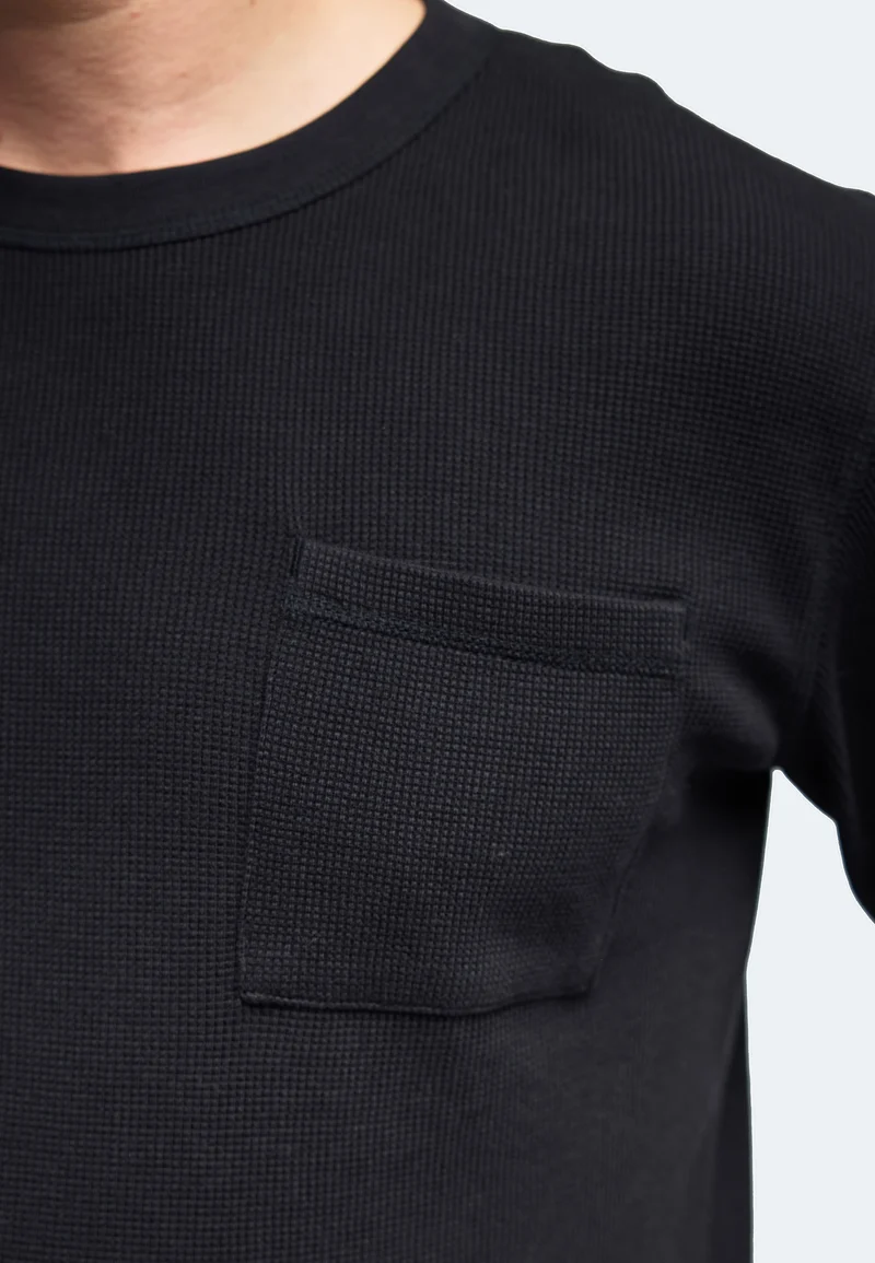 1026 Simon – Longsleeve Waffle Pocket Shirt Herren